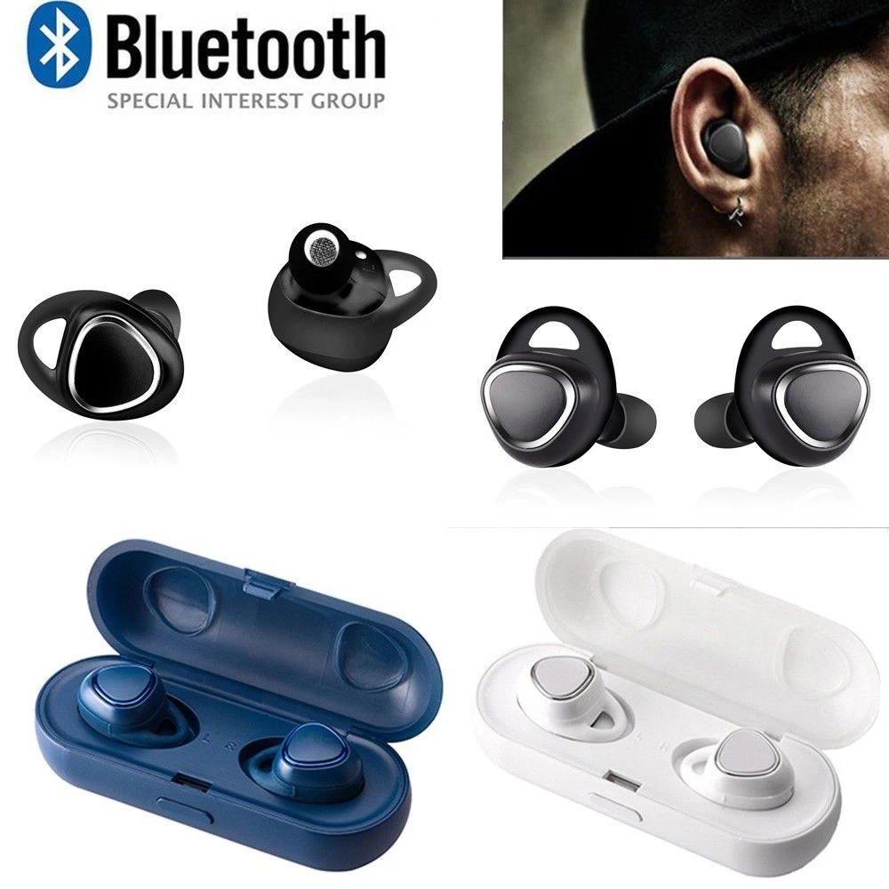 Оригинальные вакуумные наушники с двумя ушками, беспроводные Bluetooth для samsung gear iConX, SM-R150, без шнура, спортивные мини-скрытый наушник