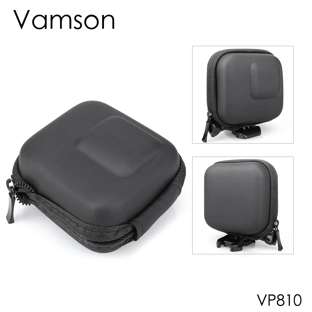 

Vamson Protective Storage Case Bag Box Mount Mini EVA for Go Pro Hero7 6 5 Black Silver for DJI OSMO Action Accessories VP810