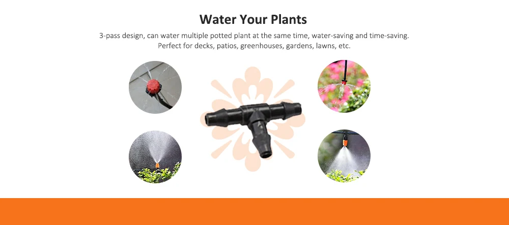 DIY Drip Irrigation Tool Kit Eco-friendly Watering System Set for Garden Plant Flower 