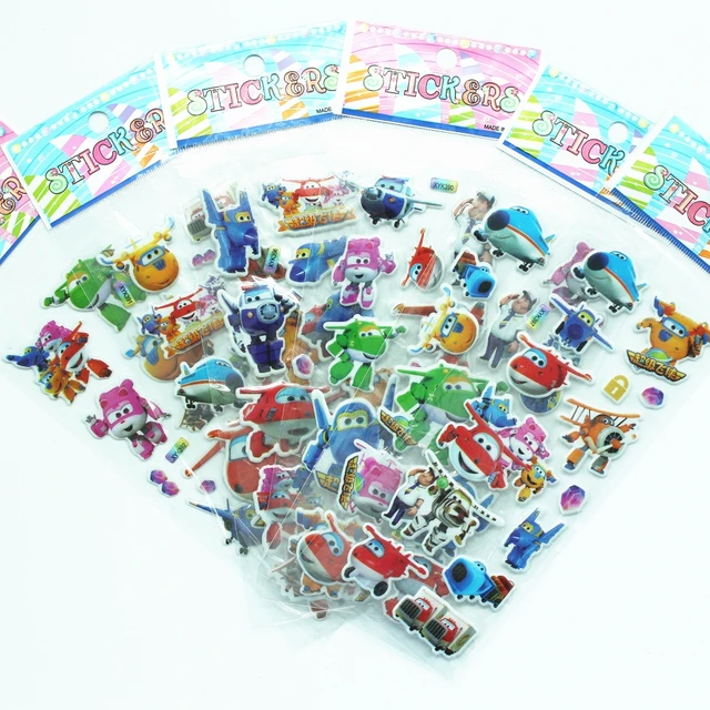 6 Vellen Super Vleugels stickers voor kinderen interieur op laptop ... 6 Vellen Super Vleugels stickers voor kinderen interieur op laptop ...