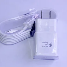 200 шт. Адаптивная Быстрая зарядка США ЕС зарядное Зарядное устройство+ 1,5 м микро Usb кабель для передачи данных для samsung S7 S6 S6+ Edge Note 4/Note 5