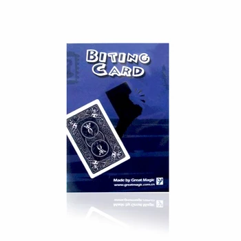

Free shipping 5pcs biting card card recovery biting card restore magic tricks magic props