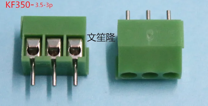 100 шт. KF350 3.5 3P 3Pin 3 5 мм прямой штифт печатной платы винтовой терминал ROHS|pcb screw