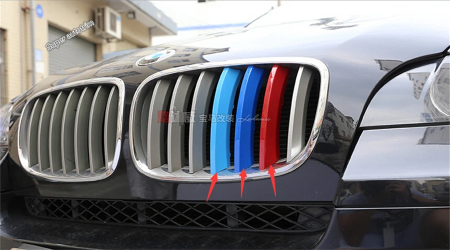 

Lapetus Colorful For BMW X5 E70 2009 - 2013 X6 E71 X6 2010 - 2014 Plastic Car Styling Front Grille Grill Frame Cover Trim
