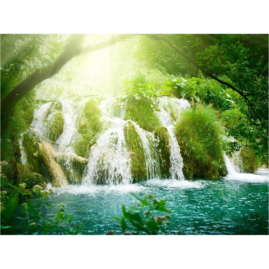 

Waterfull DIY Crystal full 5D plastic diamond painting cross stitch kit art 3Dmosaic square rhinestone