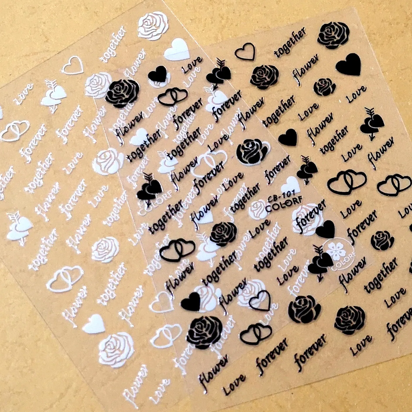 

Newest CB-101 rose design nail art sticker 3d nail decal stamping Japan style rhinestones DIY nail decoration tools template