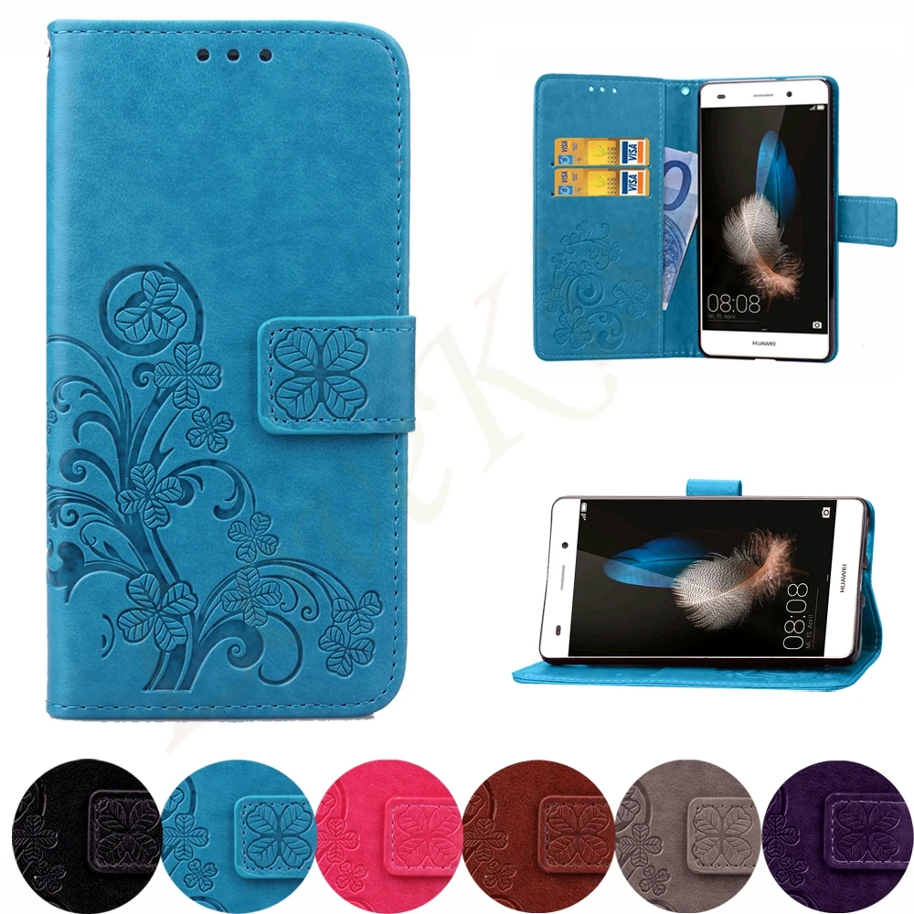 

Flower Pattern Leather Wallet Phone Case Wallet Cover For Huawei Ascend P8 Lite ALE-L21 Protection Cover Flip Stand Card Holder