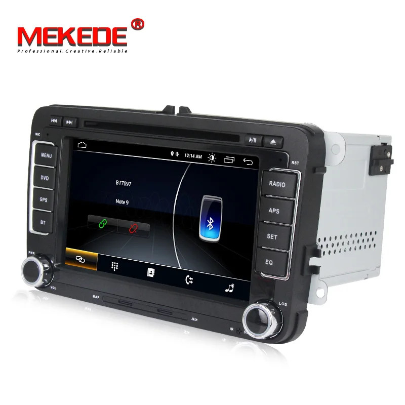 Cheap Android 8.1  2DIN Car DVD Player GPS for skoda SEAT Altea Toledo Leon with navigation car radio gps stereo audio multimedia 3