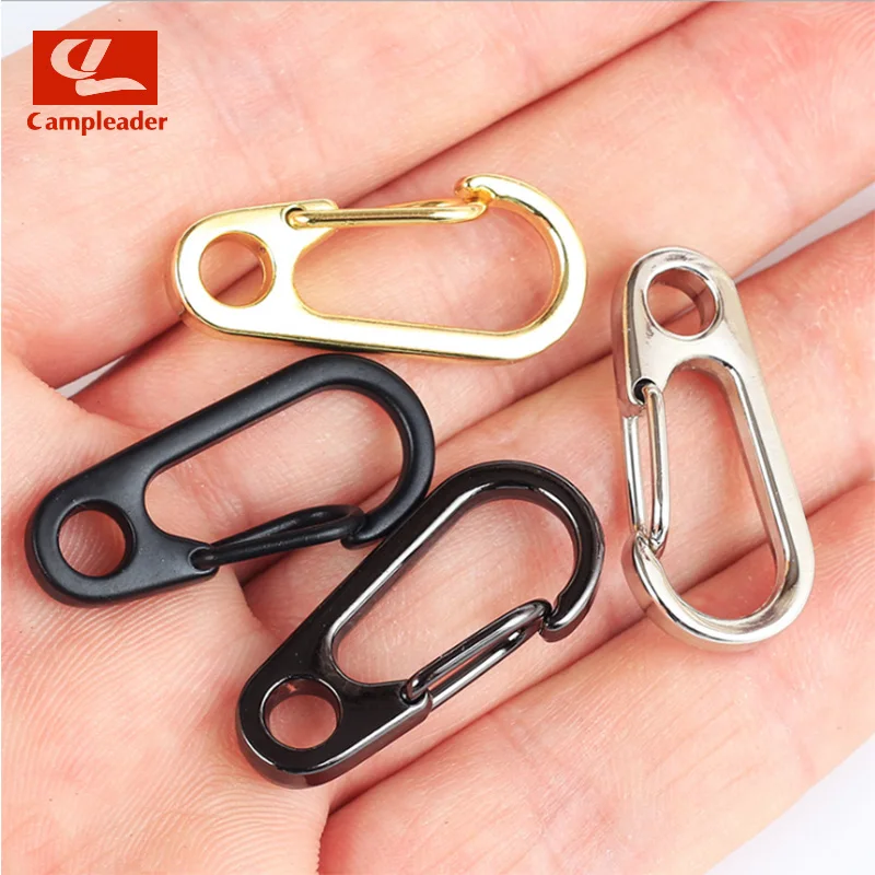 

5pcs EDC Gear Carabiner Mini Aluminium Alloy Hang Buckle Survival Key Chain Clip Quickdraw Travel Tools CL004