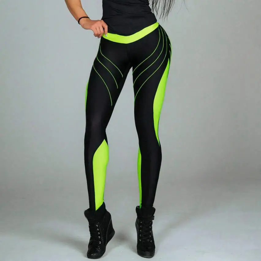 FishSunDay женские спортивные штаны для спортзала, йоги, тренировки, средняя талия, штаны для бега, эластичные леггинсы для фитнеса, штаны для йоги, Прямая поставка 0809
