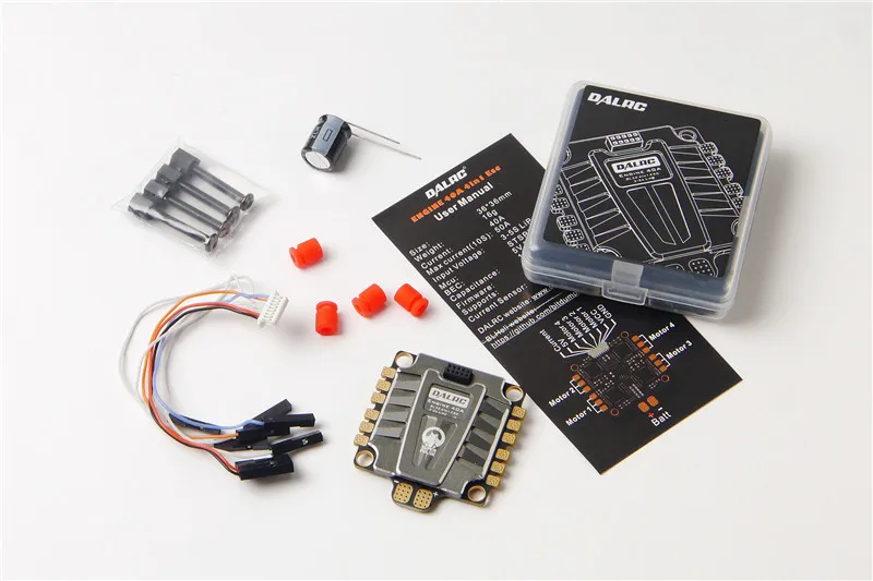 

DALRC ENGING 40A Brushless ESC 3-5S Blheli_32 4in1 ESC DSHOT1200 Ready w/ 5V BEC for RC Racing Drone Quadcopter