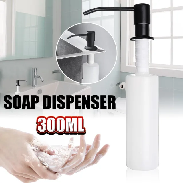 300ml Kitchen Sink Countertop Liquid Soap Dispenser Built In Hand 300ml Kitchen Sink Countertop Liquid Soap Dispenser Built In Hand Pump Stainless Steel Head