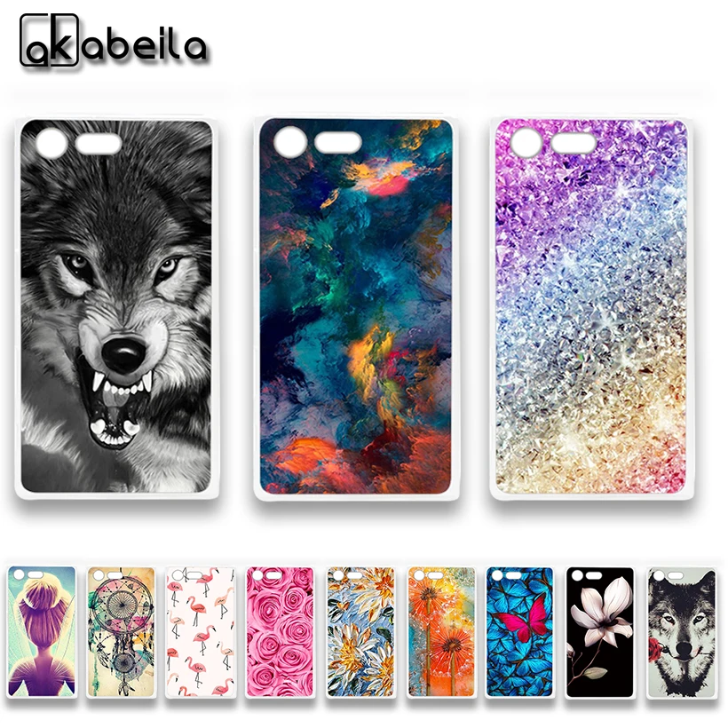 

AKABEILA Soft TPU Phone Cases For Sony Xperia X Compact PS30 X Mini F5321 XC 4.6 inch Covers Nutella Flamingo Tetris Bag Bumper