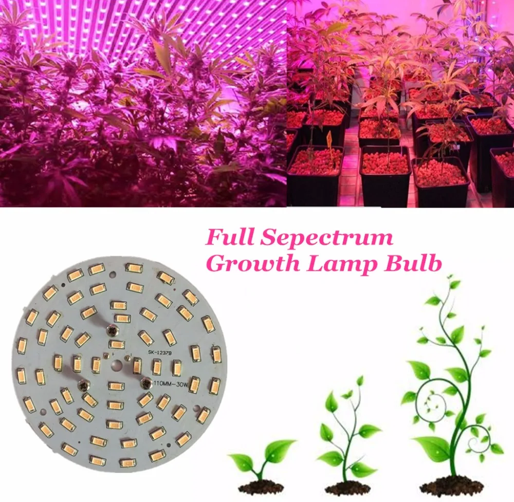 

30W 110MM DIY Full Sepectrum Lamp Bulb LED Indoor Lamp of Plant Clip Light