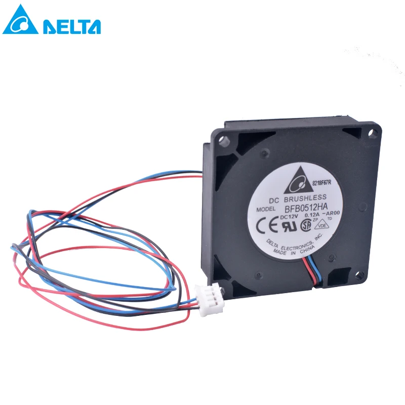 

DELTA BFB0512HA-AR00 50mm fan turbofan 50x50x10mm 12V 0.12A 5cm 3-wire 3Pin double ball bearing silent blower fan turbo fan