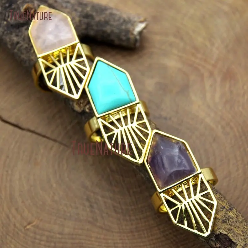 20180111-RM10114- Gold Plating Hexagon Ring_7
