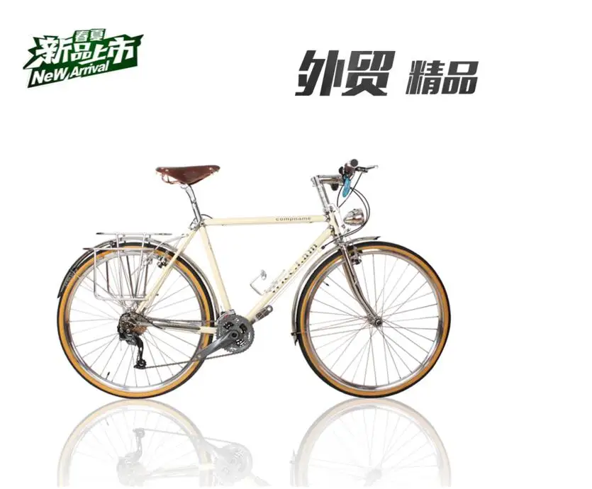 Perfect 700C road bike recuperation city bike Reynolds520 frame / front fork 27 speed BICYCLE 7
