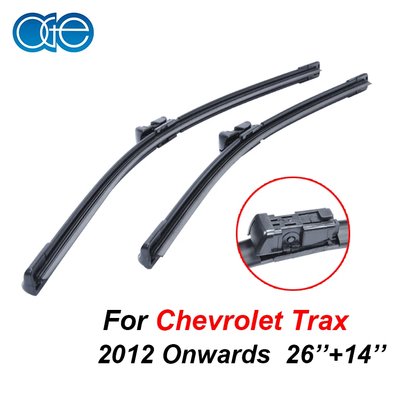 Prix pour OGE Professionnel Paire Pare-Brise Lames D'essuie-Glace Pour Chevrolet Trax 2012 Partir 26 ''+ 14'' Caoutchouc Naturel Accessoires De Voiture Prix pour OGE Professionnel Paire Pare-Brise Lames D'essuie-Glace Pour Chevrolet Trax 2012 Partir 26 ''+ 14'' Caoutchouc Naturel Accessoires De Voiture