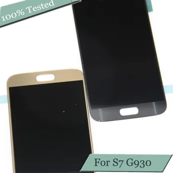 

S7 G930 G930F Amoled For Samsung Galaxy S7 Lcd Display G930 Lcd Display Screen Touch Digitizer Assembly Black Gold