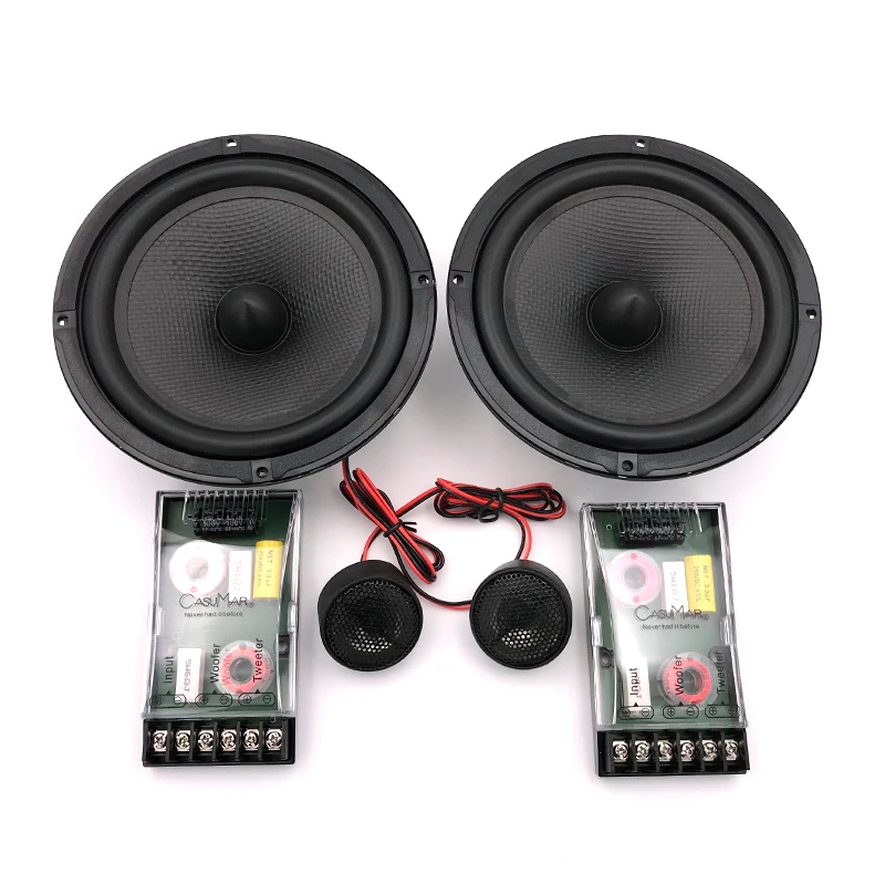 6.5inch Car Audio Speaker Component 4ohm 380W with Tweeter Cross Over 2