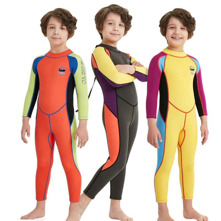 Buy surf 2.5mm Neoprene Wetsuit Kids Boys Diving Wet