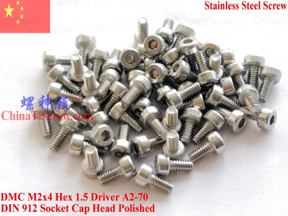 DIN 912 винты из нержавеющей стали M2x3 M2x4 A2 70 полированные ROHS 100 шт.|screw m2x4|din 912screw screw |