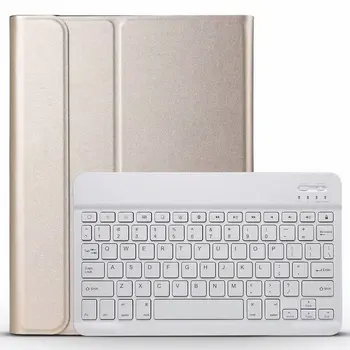 

30pcs/lot For iPad 2019 10.2 inch 7th Gen 2 in 1 Detachable Wireless Bluetooth Keyboard Leather Case For iPad 9.7 2018 2017