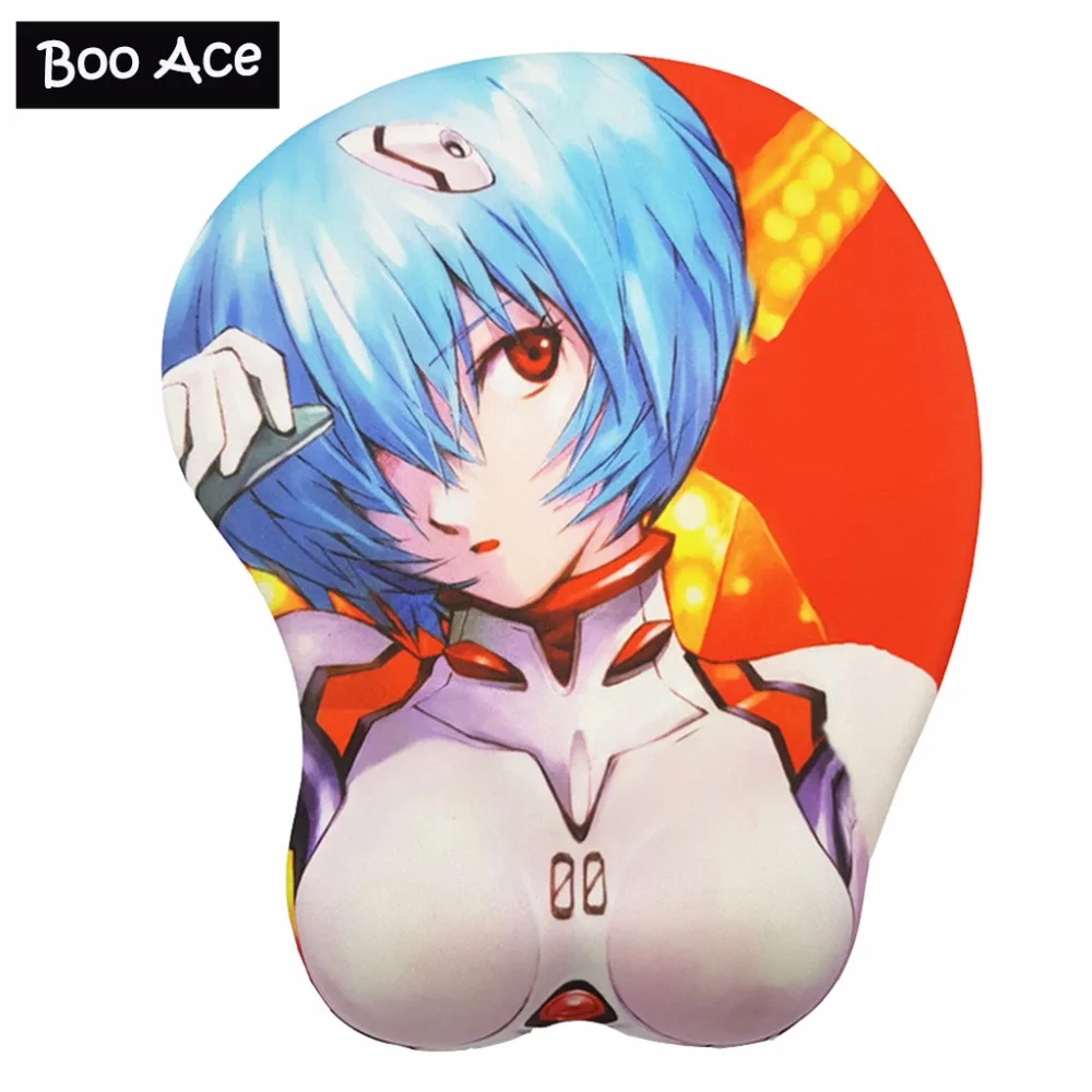 

EVA Anime 3D Soft Breast Mouse Pad mat with silicone gel Wrist Rest for PC gaming