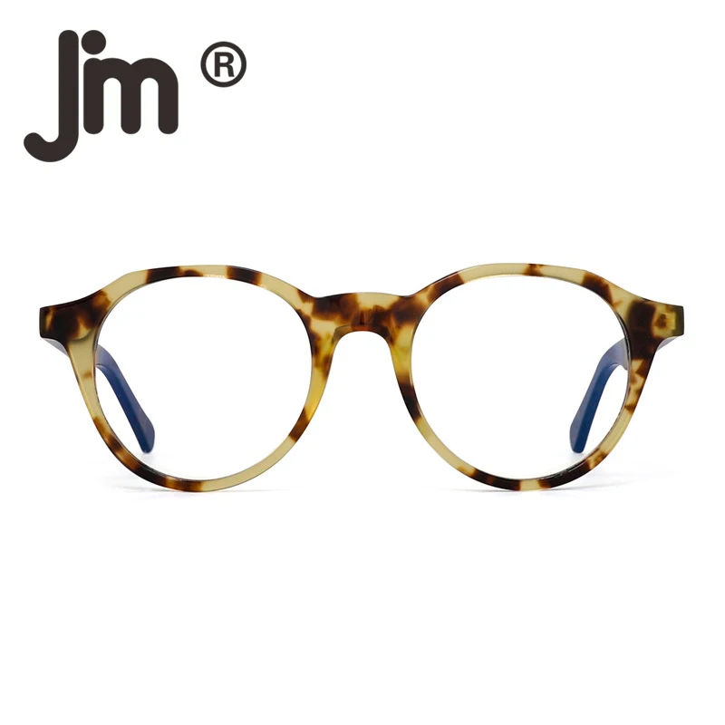 

JM Anti Blue Light Retro Round Spring Hinge Computer Glasses Reduce Eye Fatigue for Men Women