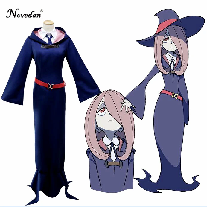 Маленькая ведьма Academy Sucy Manbavaran Akko Kagari Lotte костюмы для косплея аниме платье униформа одежда на Хэллоуин, костюмы