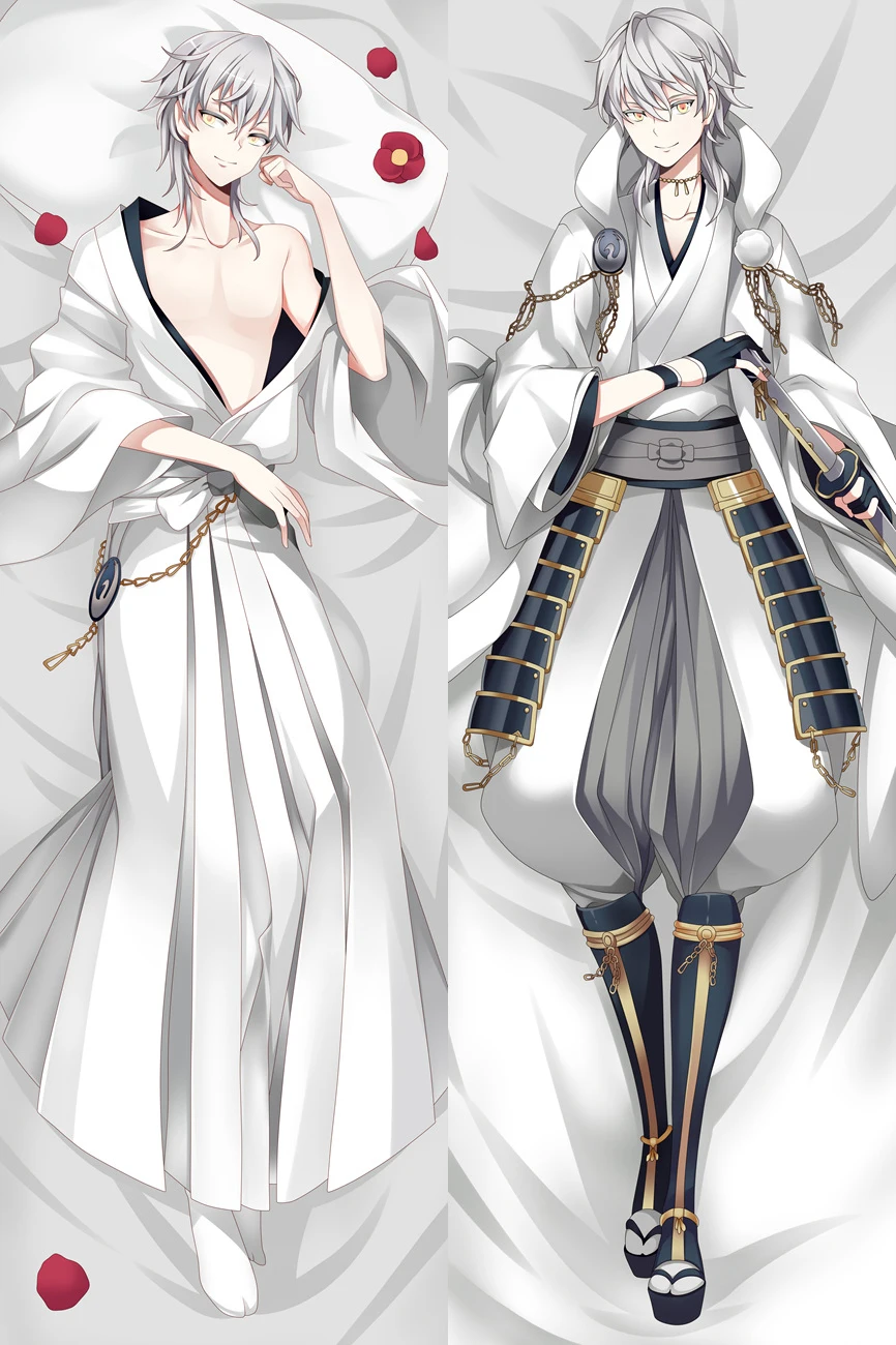 Август аниме Touken Ranbu Online Прохладный мальчик Tsurumaru Kuninaga Dakimakura тела подушку Чехол Крышка обниматься тела чехол s - Цвет: 510037