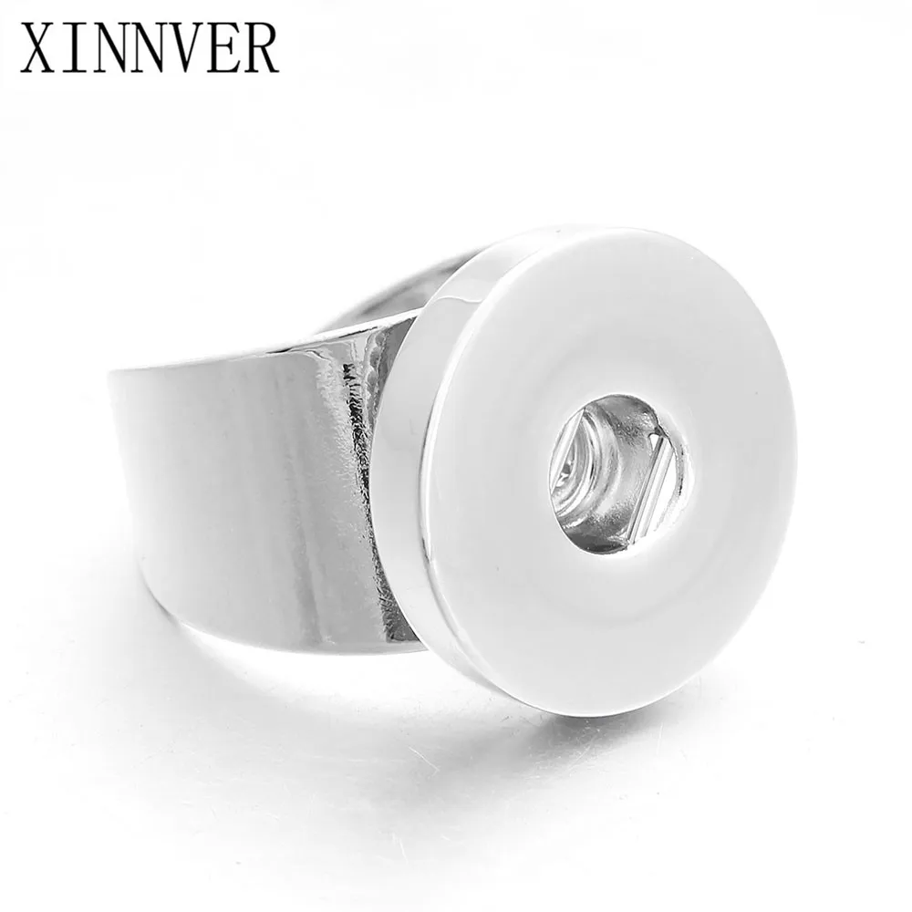 

Hot sale DIY Adjustable snap button rings for snap buttons fit 18/20mm snap button rings women's fashion jewelry Men's ring