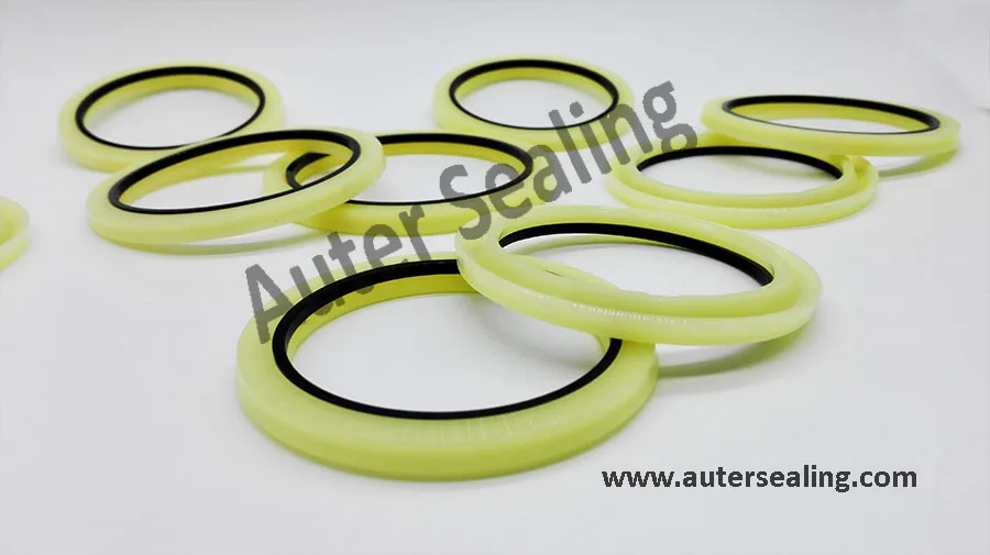 HBY 50/55/70/75/80/ 85/90/95/100/105/110/115/120/125/130/140/150 Rod buffer seal with anti-extrusion ring PU+PA rubber | Обустройство
