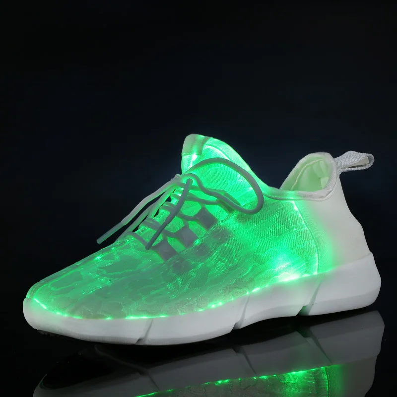 

Luminous shoes new Led fiber shoes men and women men and women USB charging Men's luminous shoes performance props disco HIP