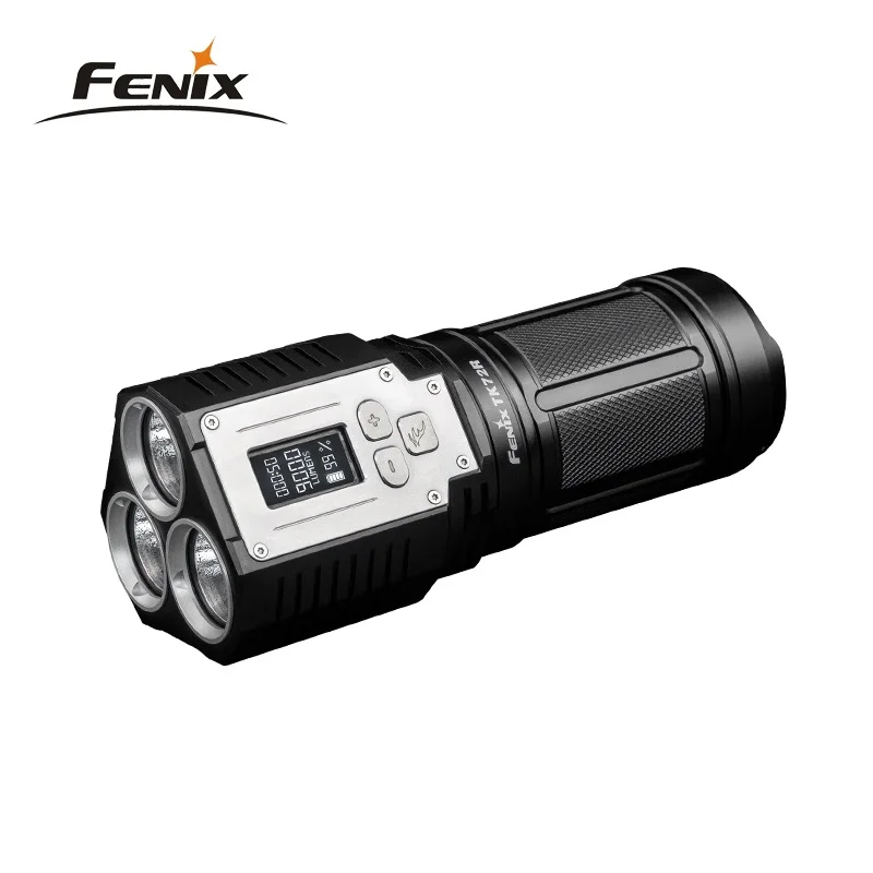 

2018 Fenix TK72R 9000 Lumen 3x CREE XHP70 LED Digital OLED Display Rechargeable Searchlight Flashlight built-in 7.2V/7000mAh