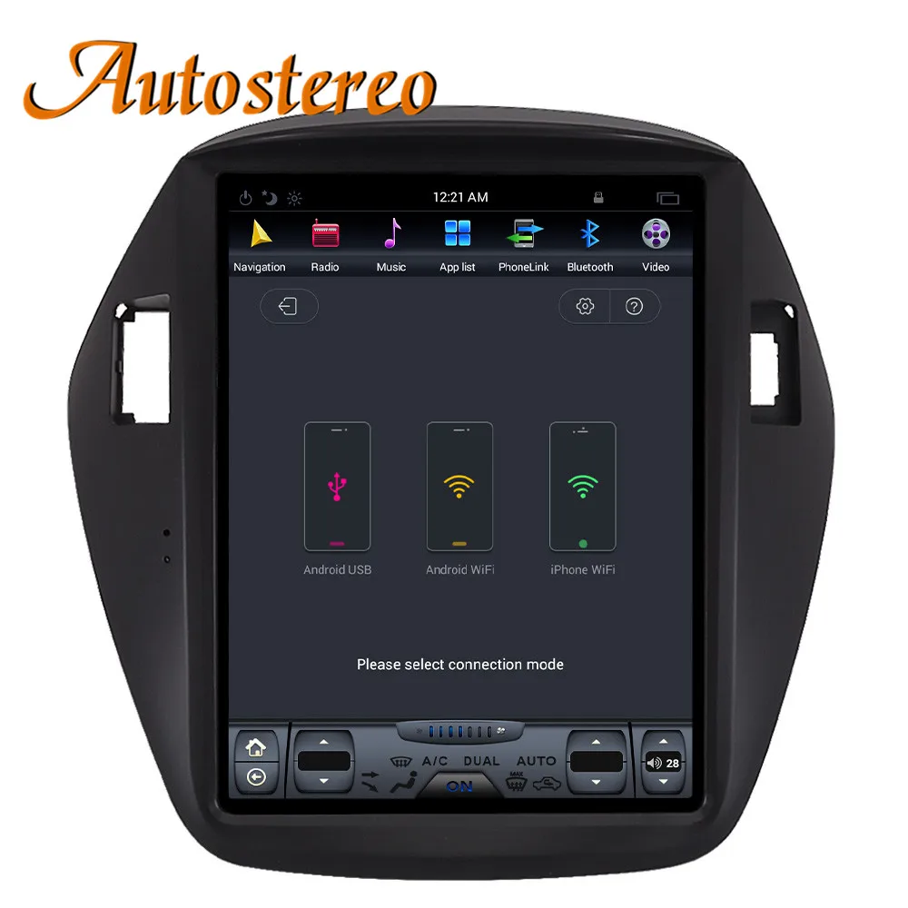 Excellent Android 7 Tesla style Car No DVD Player GPS Navigation For Hyundai IX35 2009-2016 radio tape recorder stereo multimedia IPS CAN 11