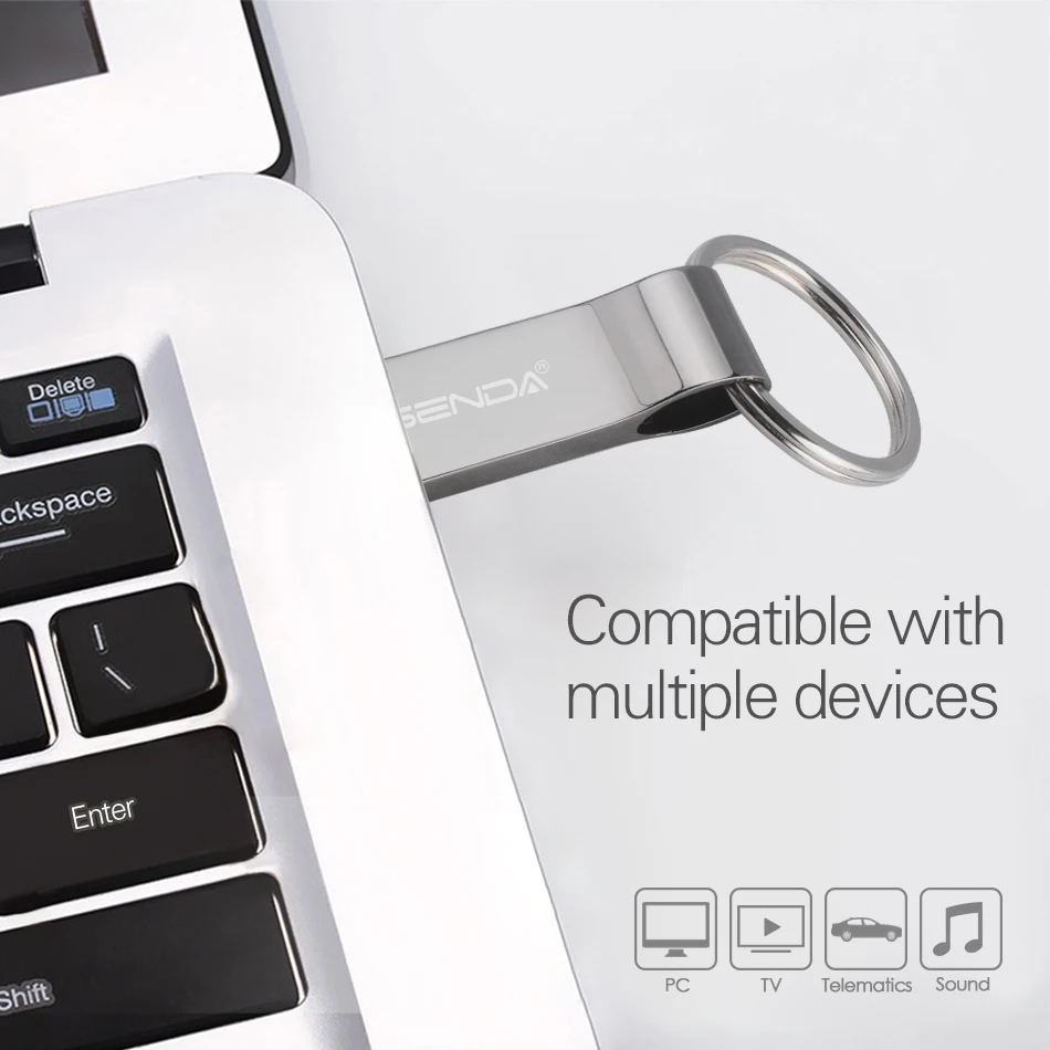 WANSENDA брелок USB флеш накопитель водонепроницаемый 4 ГБ 8 16 32 64 Флешка 2 0 карта памяти