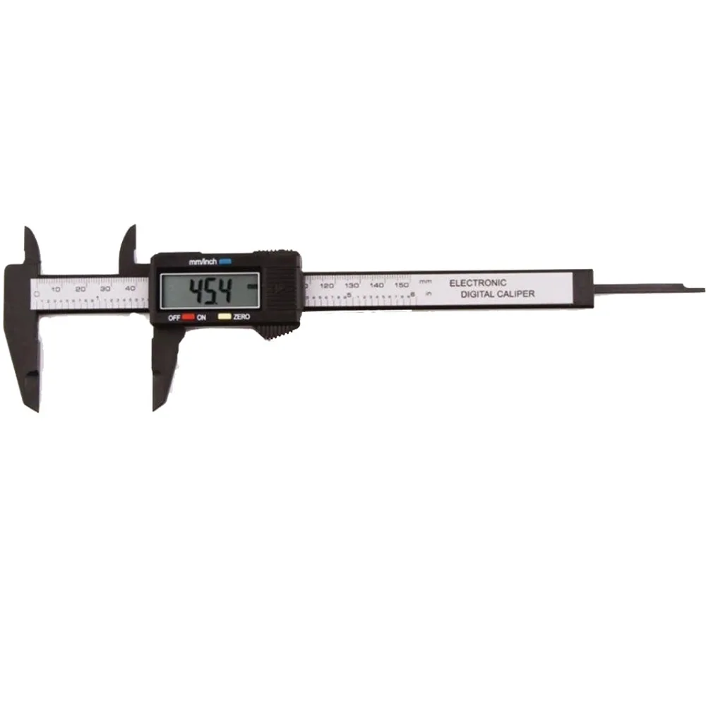 

Digital Caliper with Large LCD Screen Plastic Electronic Vernier Caliper Measuring Tool, 0-6 In/0-150 mm Newly Measuring Tool