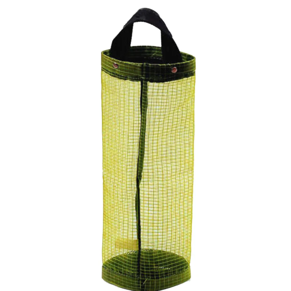 

High Quality Grocery Bag Holder Wall Mount Waterproof Organizer Multifunctional Home Storage Plastic Mesh Kitchen Organizer