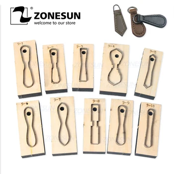 

ZONESUN Leather Handbag Accrssory Cutting Die Zipper Holder Leather Decoration Tool For Die Cutting Machine DIY Handicraft Cut