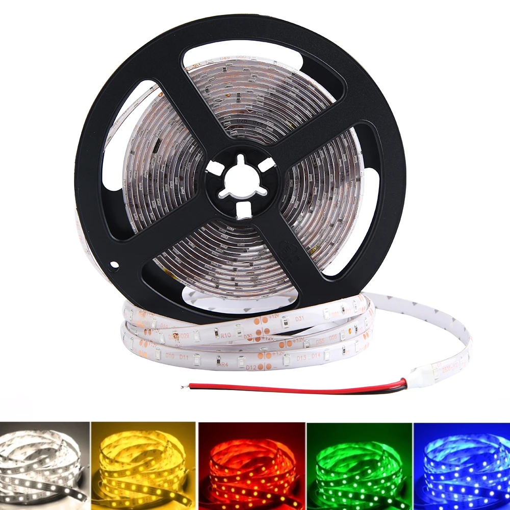 1 м/5 м 12 В Светодиодная лента RGB свет SMD 2835 60 светодиодов водонепроницаемый DC LED