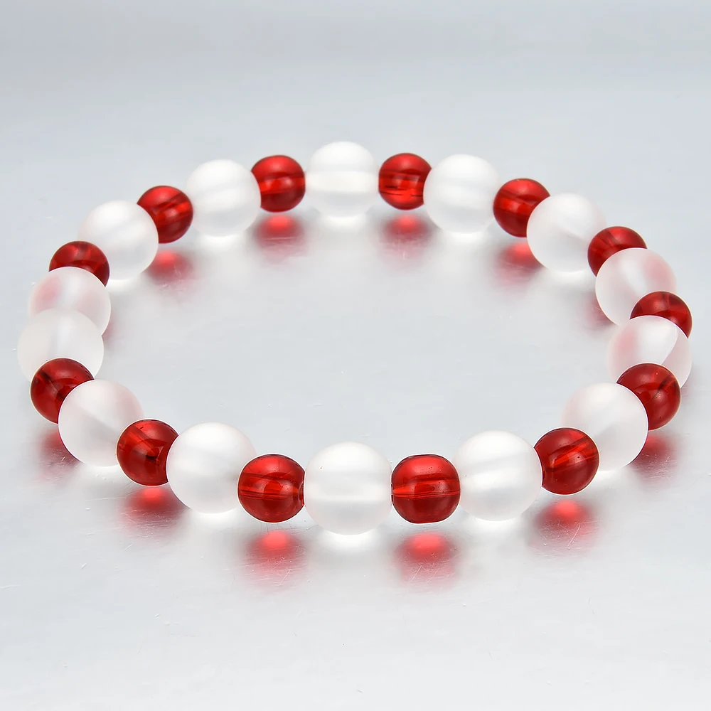 

Fashion Women Men Handmade Rhinestone Crystal Elasticity Ultraviolet Chnage Color Bracelets Jewelry
