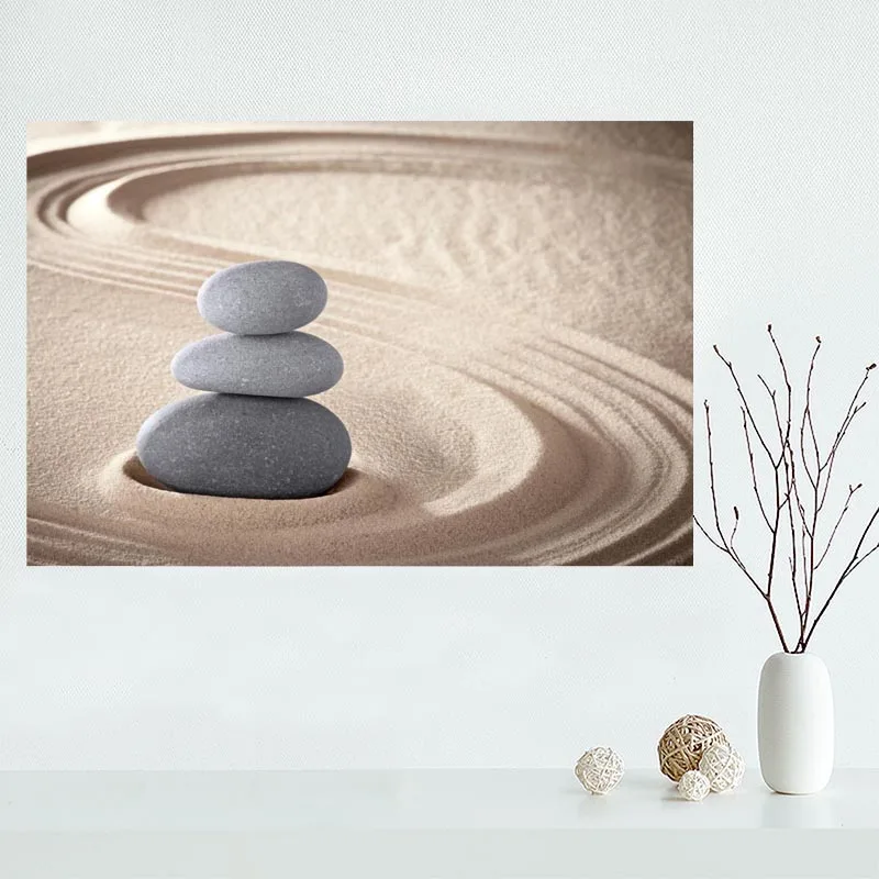 

Nice Custom Zen Stones Canvas Poster Print painting Art Wall Silk Poster cloth print Fabric Poster Y.108