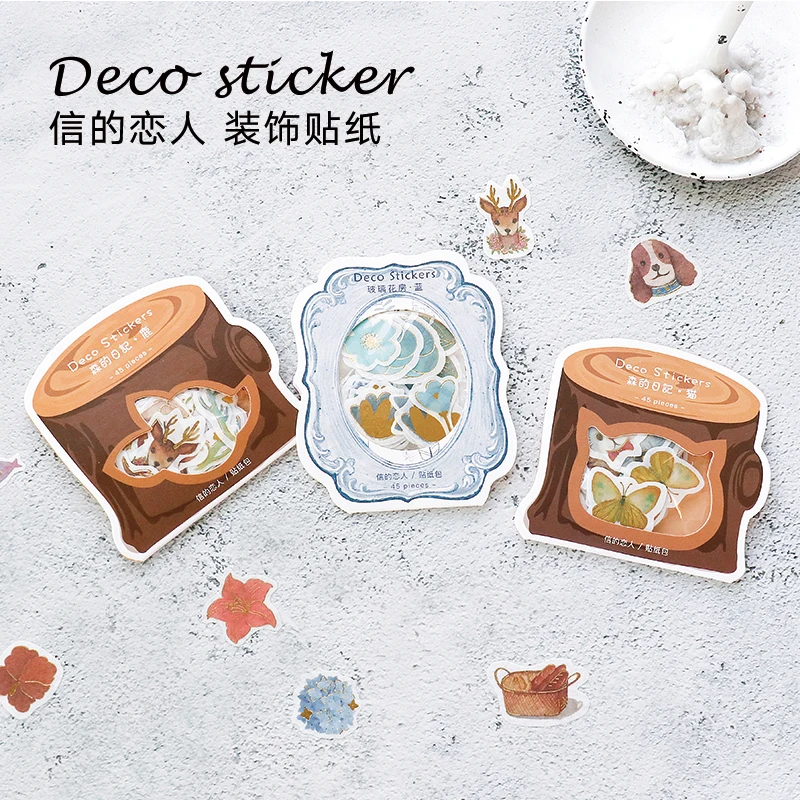 

Flower Room 45Pcs\DIY Cute Creative Fun Girl Sticker Magazine Album Diary Calendar Scrapbook Student Stationery Office Supplies