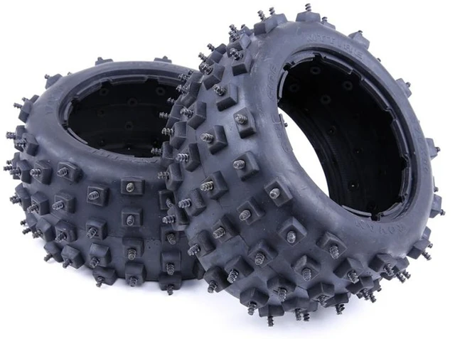 Cheap ROVAN Wasteland Nail Tires Wasteland Spike Fetal Skin Rear Wheel Snow FOR HPI KM BAJA 5B RC Car Part Wholesale and retail   NEW