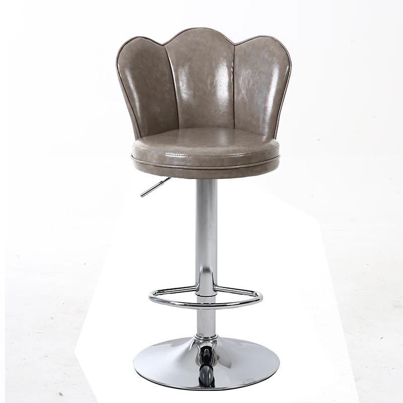 Барный стул из высококачественной кожи современный простой стул с подъемным механизмом чистый красный стул творческий кассира сиденье, размещаемое спереди Nordic вращающийся высокий стул