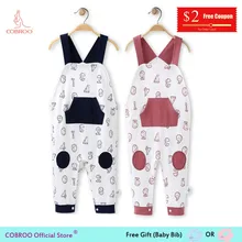COBROO Newborn Baby Boy Girl Overalls Summer Baby Clothes Cute Number Pattern Cotton Children Overall NY120050