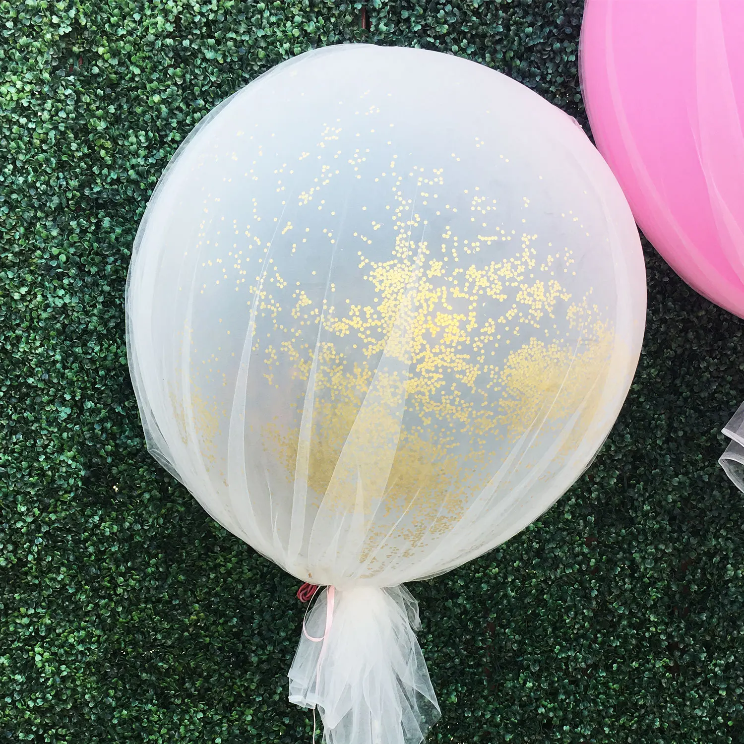 1 шт. 36 дюймов романтический розовый синий белый латексный шар с тюлем для свадьбы, дня рождения, вечеринки, Декор, детский свадебный душ, реквизит для фотосессии - Цвет: 36 inch confetti