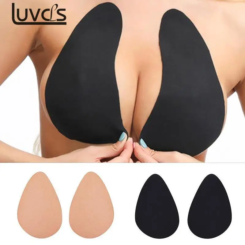 

2Pcs /1 Pair Invisible Brassy Tape Chest Bra Sweat Proof Magic Beauty Instant Lift Shape Tape Lift Women Motion Proof Breast Bra
