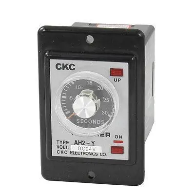 

AH2-Y DC 24V 8-Pin DPDT 0-30 Seconds 30Sec Power on Delay Timer Time Relay
